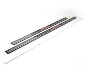 ES#1875440 - 51712148242 - JCW Black Door Entry Strip - Striped Set - (NO LONGER AVAILABLE) - MINI Clubman - Genuine MINI - 