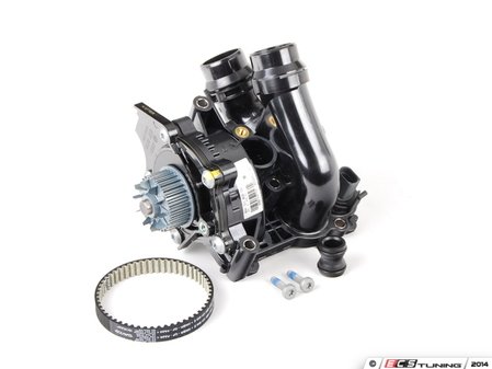 ES#2532908 - 06H121026BAKT - Water Pump Kit - Includes a new water pump, belt, thermostat/housing, union piece & hardware - Genuine Volkswagen Audi - Audi Volkswagen