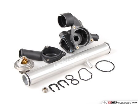 ES#2770828 - VR612VTHKWT2KT - ECS Tuning Water Pipe Kit - Stage 1 - Replace your commonly leaking or failed plastic cooling pieces with this Stage 1 Cooling System Kit - Features ECS billet aluminum water pipe in silver - Assembled By ECS - Volkswagen