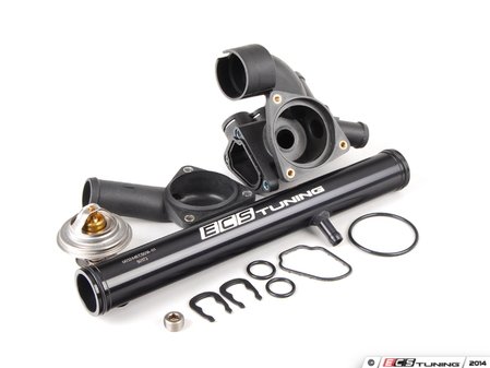 ES#2770623 - VR612VTHKWT1KT - ECS Tuning Water Pipe Kit - Stage 1 - Replace your commonly leaking or failed plastic cooling pieces with this Stage 1 Cooling System Kit - Features ECS billet aluminum water pipe in black - Assembled By ECS - Volkswagen