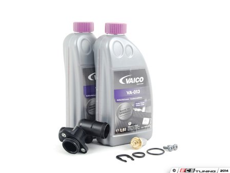 ES#2770997 - 06D121132CKT3 - Coolant Flange Replacement Kit - With Coolant - Cure the common coolant leak coming from the back of your engine compartment - Assembled By ECS - Audi
