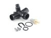 ES#2770995 - 06D121132CKT2 - Cooling Flange Replacement Kit - Cure the common coolant leak coming from the back of your engine compartment - Assembled By ECS - Audi