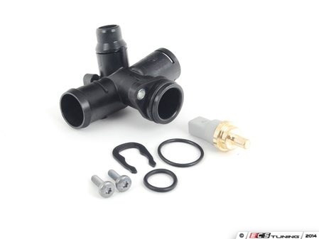 ES#2770995 - 06D121132CKT2 - Cooling Flange Replacement Kit - Cure the common coolant leak coming from the back of your engine compartment - Assembled By ECS - Audi