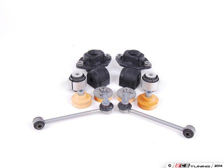 ES#2598904 - 33556764428KT1 - Rear Suspension Refresh Kit - Level 1 - Rear shock mounts, trailing arm bushings, end links and sway bar bushings for a partial rear suspension rebuild - with OEM components - Genuine BMW - BMW