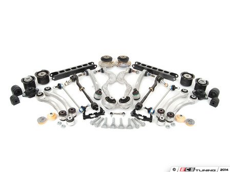 ES#2601977 - 31102283576UKT - Front And Rear Suspension Refresh Kit - Level 3 - Total front and rear suspension rebuild kit utilizing M3 front and rear control arms with bushings and subframe bushings - with high quality aftermarket components - Assembled By ECS - BMW