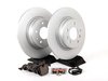ES#2763163 - 34116757746KT11 - Rear Brake Service Kit - Featuring ECS V5 coated rotors and ECS DD23 "Daily Driver" ceramic pads. - Assembled By ECS - BMW