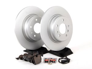 ES#2763163 - 34116757746KT11 - Rear Brake Service Kit - Featuring ECS V5 coated rotors and ECS DD23 "Daily Driver" ceramic pads. - Assembled By ECS - BMW