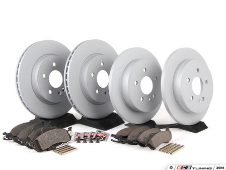ES#2762537 - 1634230112KT10 - Front & Rear Brake Service Kit - Featuring ATE Rotors And Pads - Assembled By ECS - Mercedes Benz