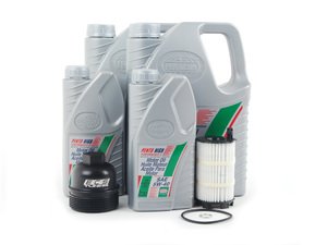 ES#2739145 - C6D3S6KT1 - Oil Service Kit With Billet Aluminum Filter Cap - Includes Pentosin High Performance II, oil filter kit, and aluminum oil filter housing - Assembled By ECS - Audi