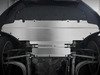 ES#2771379 - 003251ECS01AKTKT -  ECS Tuning Street Shield Aluminum Skid Plate Kit - Protect your vehicle's oil pan & electronic steering rack with this 4mm thick aluminum skid plate - ECS - Audi