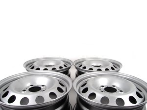 ES#2707746 - 36109803650KT - Steel Wheel Silver - Set Of Four - 16 x 6.5 , Et46, 5x120 bolt pattern. Also know as steelies. - Genuine MINI - MINI