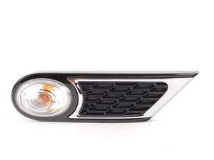 ES#2644152 - 63137321105 - JCW GP2 Side Turn Signal & Grille - White - Left  - (NO LONGER AVAILABLE) - GP2 edition side vent section on the quarter panel - Genuine MINI - 