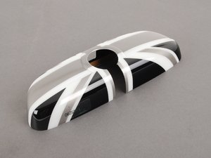 ES#2714946 - 51162353710 - Black Jack Cover Rearview Mirror - (NO LONGER AVAILABLE) - Attaches to the back of the center mirror - Genuine MINI - 