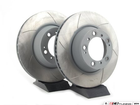 ES#2598694 - 99635140904PEKT3 - Front & Rear Brake Service Kit - Featuring Sebro slotted rotors and Hawk HPS brake pads - Assembled By ECS - Porsche