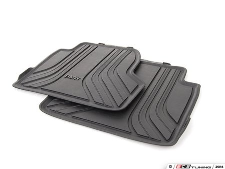 ES#2706472 - 51472348158 - Basic Line Rubber Floor Mat Set - rear - Protects your floor and carpet from moisture - Genuine BMW - BMW