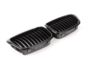 ES#2739721 - BM01-3901-BK - Blackout Grille Set - Gloss Black - Add style and individuality to your BMW in minutes! - ECS - BMW