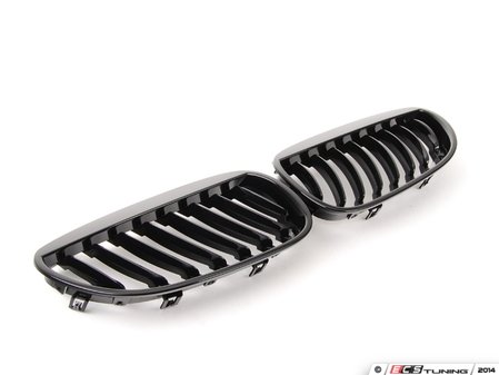 ES#2739666 - BM01-6001N-BK - Blackout Grille Set - Gloss Black - (NO LONGER AVAILABLE) - Add style and individuality to your BMW in minutes! Curved style. - ECS - 