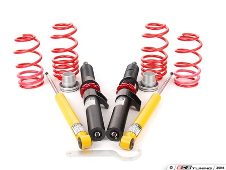 ES#9551 - 39220-1 - Premium Performance Coilover Kit - Ultra lightweight aluminum performance kit. Average lowering of 1.2"-2.3"F 1.0"-2.0"R - H&R - Audi