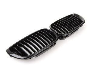 ES#2739697 - BM01-4602-BK - Blackout Grille Set - Gloss Black  - (NO LONGER AVAILABLE) - Add style and individuality to your E46 in minutes! - ECS - BMW