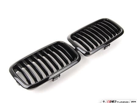 ES#2739718 - BM01-3601-BK - Blackout Grille Set - Gloss Black - (NO LONGER AVAILABLE) - Add style and individuality to your BMW in minutes! - ECS - 