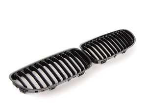 ES#2739701 - BM01-9002-BK - Blackout Grille Set - Gloss Black - E90/E91 - Add style and individuality to your BMW in minutes! - ECS - BMW