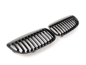 ES#2739706 - BM01-9201-BK - Blackout Grille Set - Gloss Black - (NO LONGER AVAILABLE) - Add style and individuality to your BMW in minutes! - ECS - 