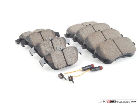 ES#2763721 - 0054201220KT4 - Front & Rear Brake Pad Kit - Featuring Akebono-Euro Ceramic Pads - Assembled By ECS - Mercedes Benz