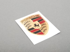 ES#2098502 - 99655921190 - Porsche Crest Hood Badge Decal - Lightweight GT3 RS 4.0/GT2 RS style hood crest decal - Genuine Porsche - Porsche