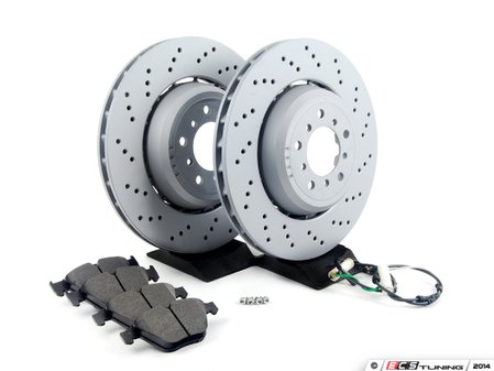 ES#2712823 - 34112283802KT1 - Performance Front Brake Service Kit - Featuring OEM Zimmermann rotors and ECS EP24 Enthusiast Performance pads - Assembled By ECS - BMW