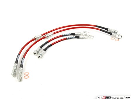 ES#1905764 - B6PAS2KT - Exact-Fit Stainless Steel Brake Lines - Kit - DOT-compliant kit to improve pedal feel in your vehicle - ECS - Volkswagen