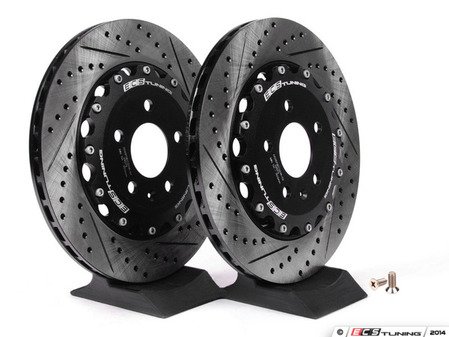 ES#2681143 - 002879ECS01AKT - Audi B8/B9/C7/D4 - Rear 2-Piece Brake Rotors - Pair (330x22) - Direct bolt-on replacement - 18% less weight! - ECS - Audi Porsche