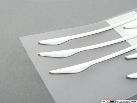 ES#2595591 - 8K0071360B2ZZ - Grille Inserts - Chrome - Add these inserts to your grille for a new look - Genuine Volkswagen Audi - Audi
