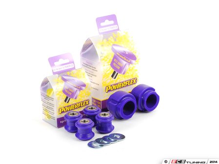 ES#2763543 - PFF3-204-29X2KT - Performance Front Sway Bar/End Link Bushing Kit - street - Stiffer bushings allow sway bars to work at their fullest potential - Powerflex - Audi