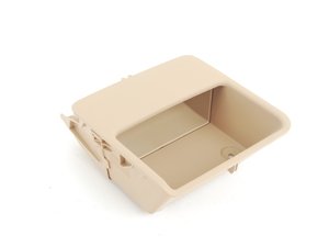 ES#6921 - 1K5863383A7R3 - Rear Coin Shelf - Beige - Replaces cup holder with pocket/coin tray - Genuine Volkswagen Audi - Volkswagen
