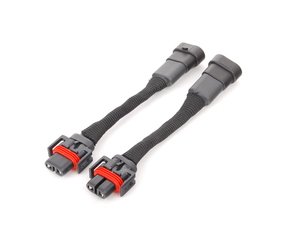 ES#9096 - 1K0998001A-2 - ECS Wiring Harness Kit, 9006 Female To H11 Male - Convert your 9006 harness to H11, this is needed to install OEM projector fogs on your Mk5 - ZiZa - Volkswagen MINI