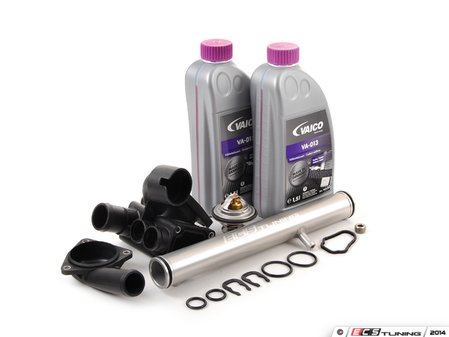ES#2730490 - VR612VTHKWT2FKT - ECS Tuning Water Pipe Kit - Stage 3 - Includes everything in Stage 2 kit plus ECS billet aluminum water pipe in silver - Assembled By ECS - Volkswagen