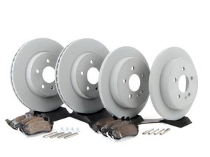 ES#2762525 - 1634230112KT8 - Front & Rear Brake Service Kit - Featuring Genuine Mercedes-Benz Rotors And Pads - Genuine Mercedes Benz - Mercedes Benz