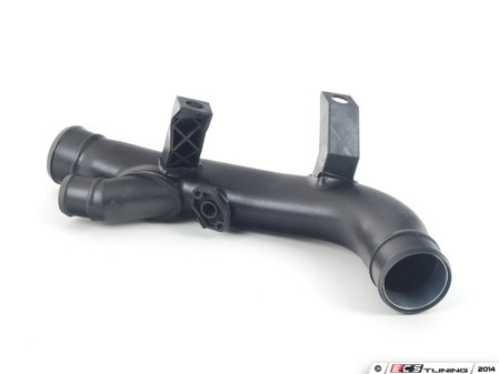 ES#1928592 - 1K0145770AJ - intercooler pipe - Plastic pipe that connects lower left intercooler hose to the throttle body hose - Genuine Volkswagen Audi - Volkswagen