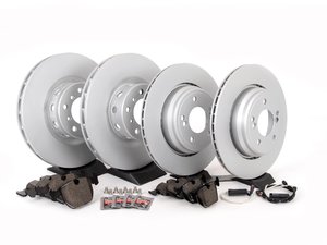 ES#2598468 - ECSE39341121-KT7 - Front And Rear Brake Service Kit - Featuring Zimmermann rotors and ECS DD23 Daily Driver ceramic pads - Assembled By ECS - BMW