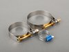 ES#1367 - S4S6THCK - Heavy Duty Hose Clamp Kit - Fits ECS/Samco Hose that goes from the turbo to the cross-over pipe - Samco - Audi