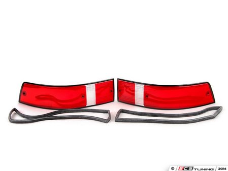 ES#2772130 - 91163195100KT - Tail Light Lens Set - Black-rimmed lenses with gaskets - Assembled By ECS - Porsche