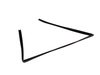 ES#93489 - 51321921459 - Genuine BMW Window Seal Guide - Replace dry rotted or corroded trim - Genuine BMW - BMW