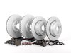 ES#2598306 - ECSE53341121-8KT - Front And Rear Brake Service Kit - Featuring ECS V5 blank coated rotors and ECS DD23 ceramic brake pads. - Assembled By ECS - BMW
