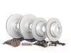 ES#2597886 - ECSE53341121-5KT - Front And Rear Brake Service Kit - Featuring Meyle Rotors and Textar Brake Pads - Assembled By ECS - BMW