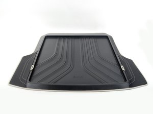 ES#2727578 - 51472317847 - F34 Modern Line Cargo Liner - Silver Stripe - (NO LONGER AVAILABLE) - Protect the carpet in your trunk - Genuine BMW - 