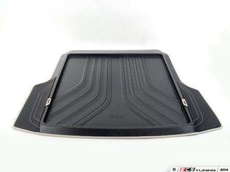 ES#2727578 - 51472317847 - F34 Modern Line Cargo Liner - Silver Stripe - (NO LONGER AVAILABLE) - Protect the carpet in your trunk - Genuine BMW - 