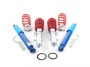ES#2642213 - 54730 - Street Performance Coilover Kit - Fixed Dampening - Height Adjustable from 1.2" to 2.2" front and 1.0" to 2.3" rear - H&R - Volkswagen