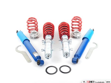 ES#2642213 - 54730 - Street Performance Coilover Kit - Fixed Dampening - Height Adjustable from 1.2" to 2.2" front and 1.0" to 2.3" rear - H&R - Volkswagen