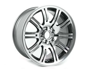 ES#64659 - 36112229650 - 19" M Double Spoke Style 67 Wheel - Priced Each - Polished Finish - 19x8 ET47 72.6 CB - Genuine BMW - BMW
