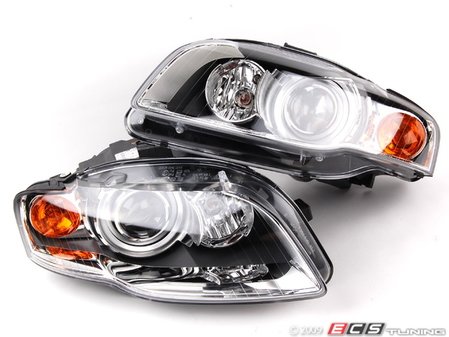 ES#11115 - 8e0941029AT030AT - B7 A4/S4/RS4 European Xenon Ready Headlight Housings - Pair - Improved lighting for your B7 A4 / S4 / RS4 - Genuine European Volkswagen Audi - 